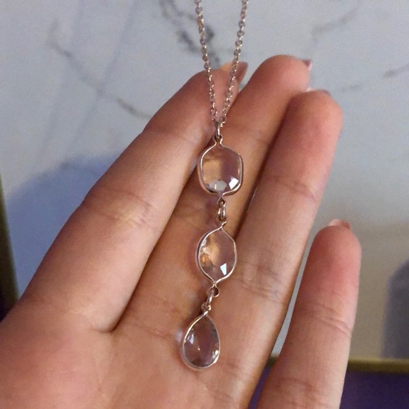 New York & Company - Teardrop Gold Necklace (NWOT) - Picture 3 of 4